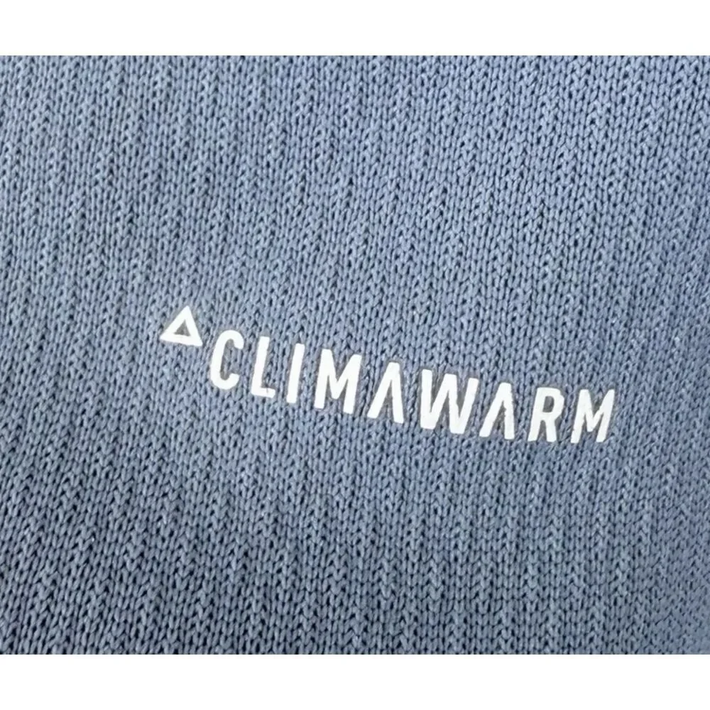 Adidas Response Men's 2XL Jacket Clima Warm Performance 1/4 Zip Pullover Blue